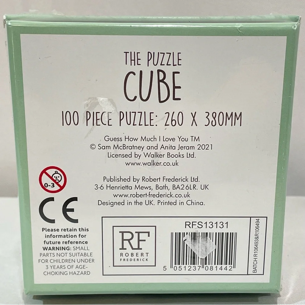 Puzzle Guess How Much I Love You Cube 100 Pieces 10x15 in